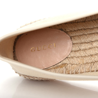 Gucci Canvas Logo Espadrilles 40.5 Greggio White 8 of 11