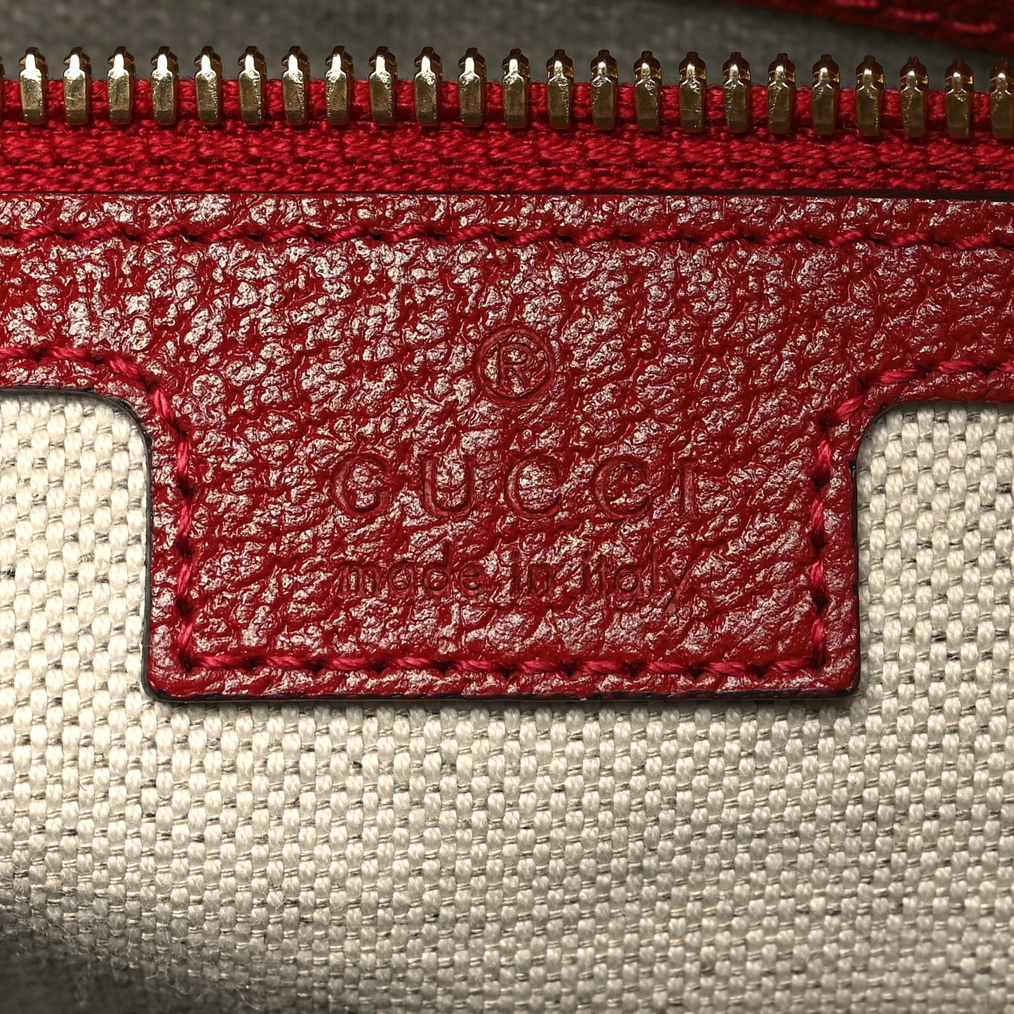 Textured Dollar Calfskin Web Medium Savoy Duffle Bag Red