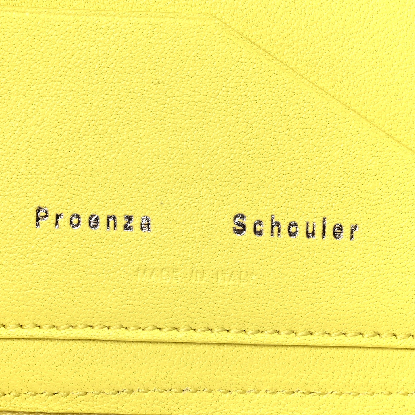 Lambskin PS1 Large Zip Around Wallet Yellow