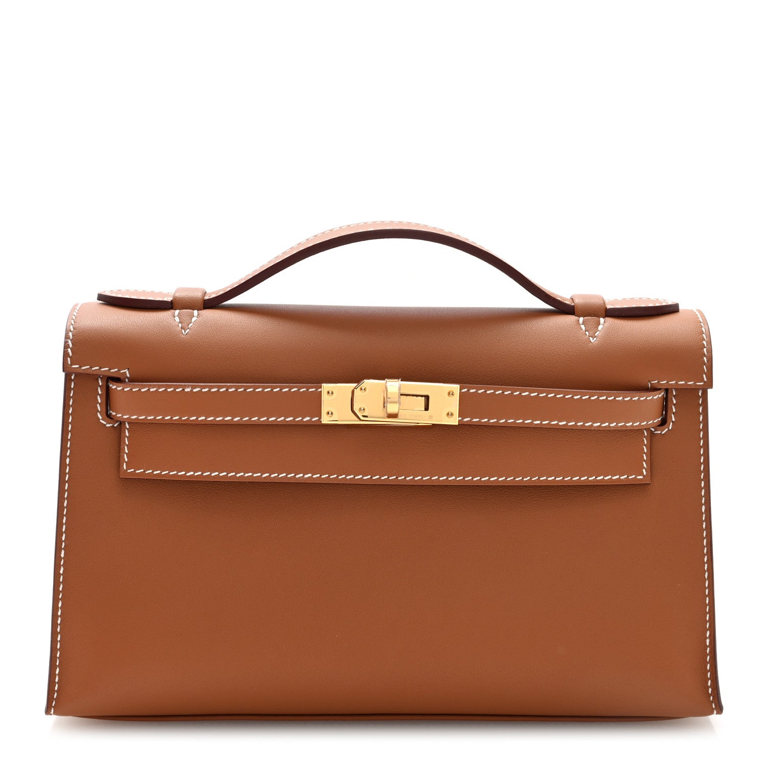 Hermes Swift Kelly Pochette Clutch Gold 2 of 20