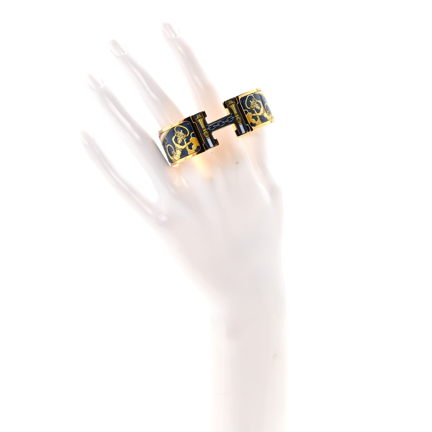 Enamel Printed Wide Musee Clic Clac H Bracelet PM Ecume