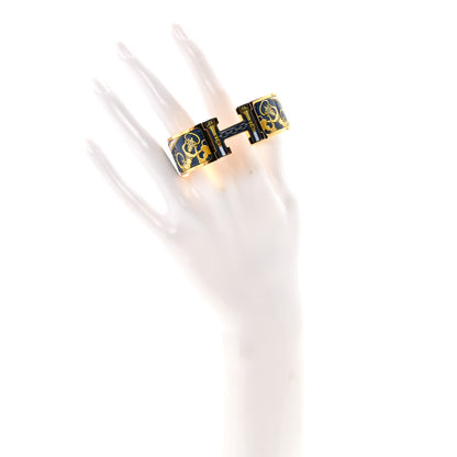 Hermes Enamel Printed Wide Musee Clic Clac H Bracelet PM Ecume 4 of 5