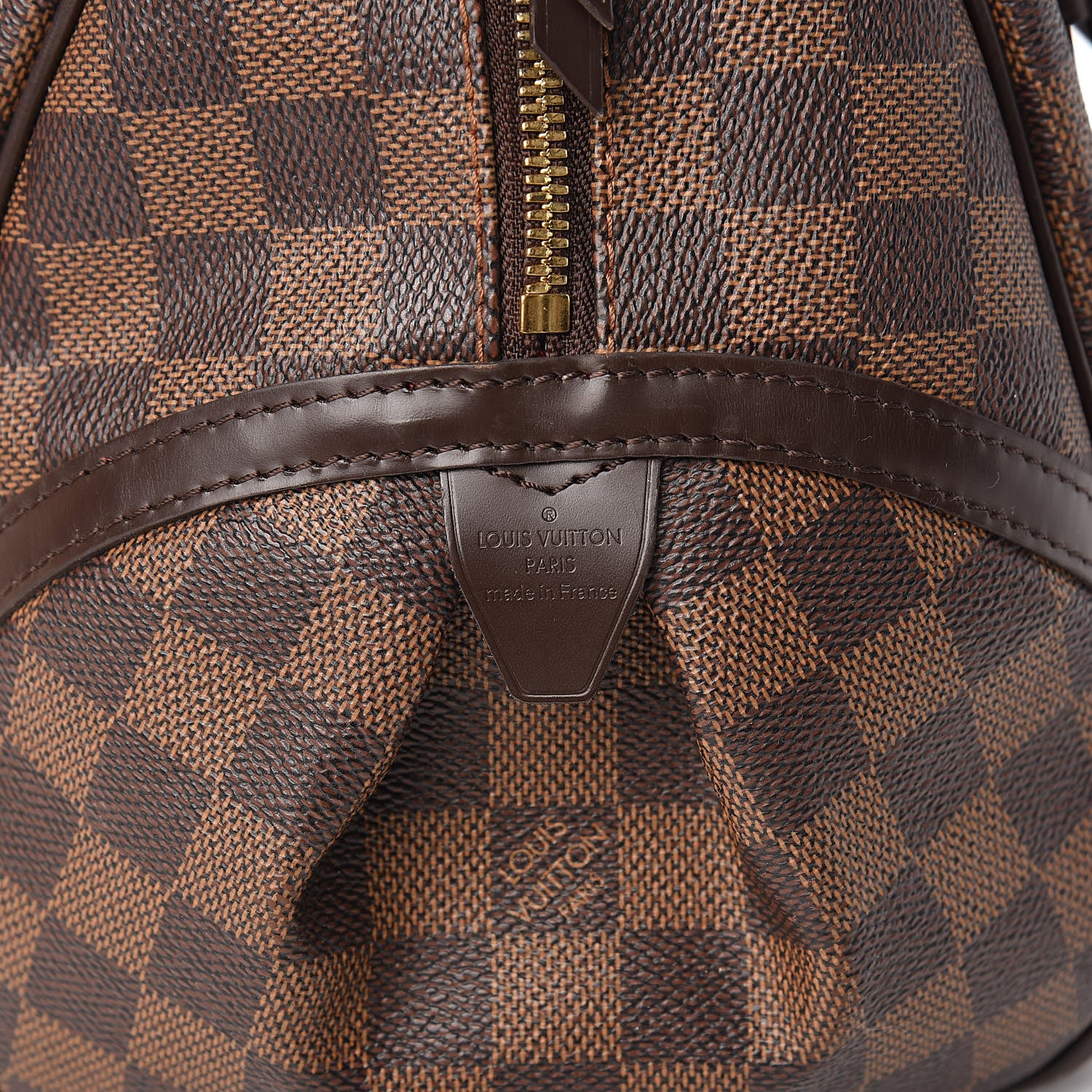 Louis Vuitton Damier Ebene Rivington GM 6 of 9