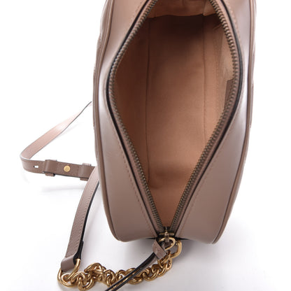 Gucci Calfskin Matelasse Small GG Marmont Chain Shoulder Bag Porcelain Rose 5 of 9