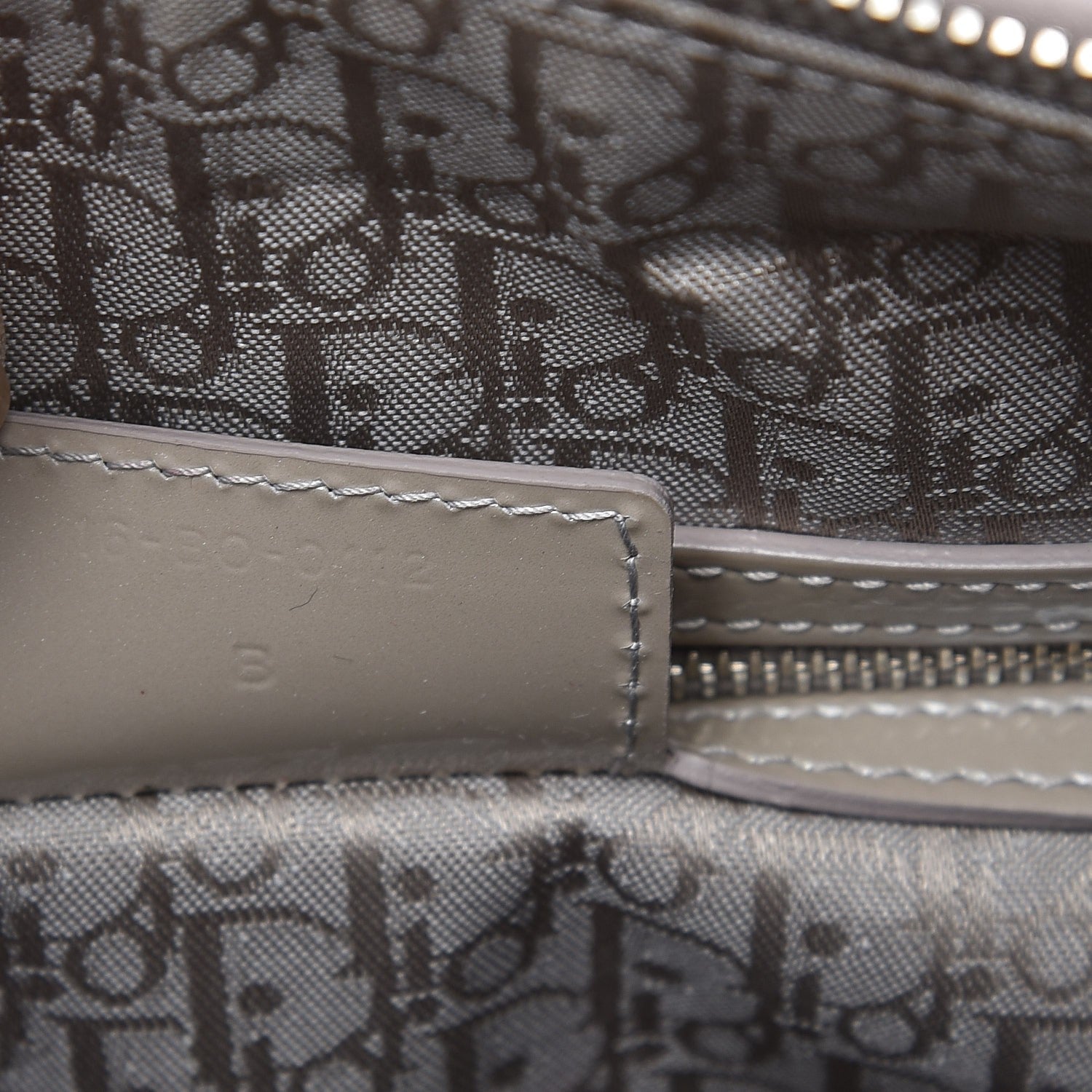 Christian Dior Patent Cannage Large Lady Dior Grey 8 of 11