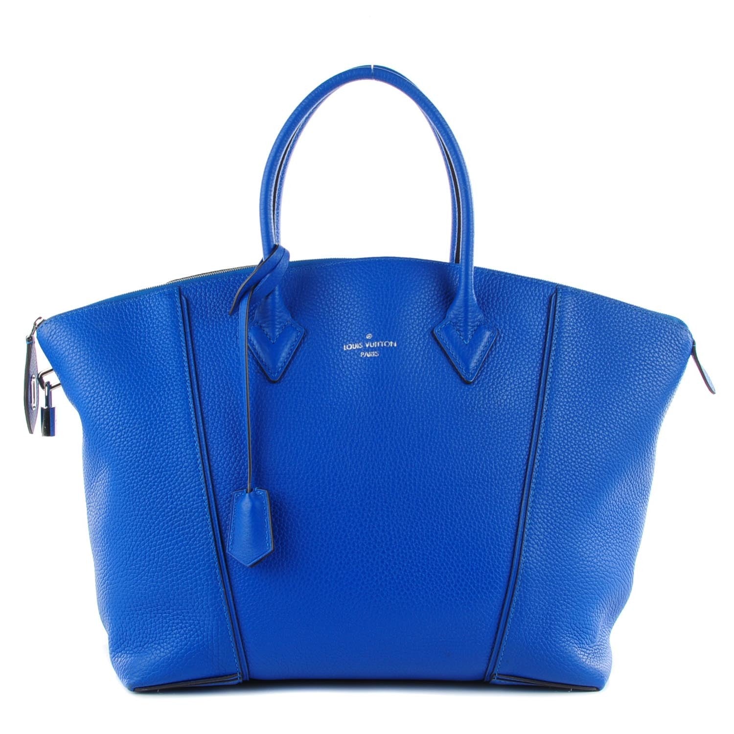 Louis Vuitton Taurillon Soft Lockit MM Outremer 1 of 7