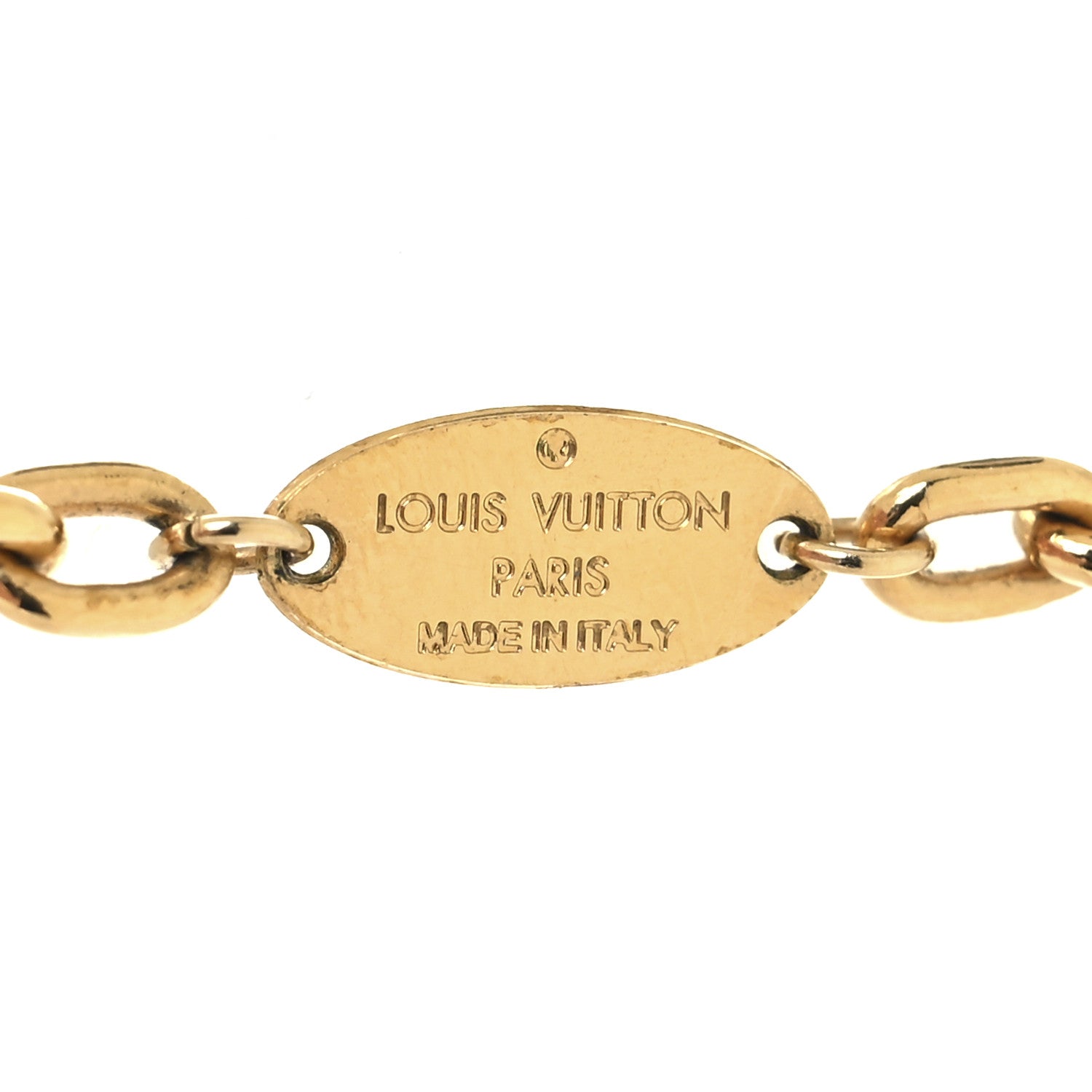 Louis Vuitton Metal Mini Boite Chapeau Pendant Necklace Gold 5 of 6