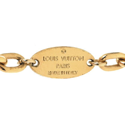 Louis Vuitton Metal Mini Boite Chapeau Pendant Necklace Gold 5 of 6
