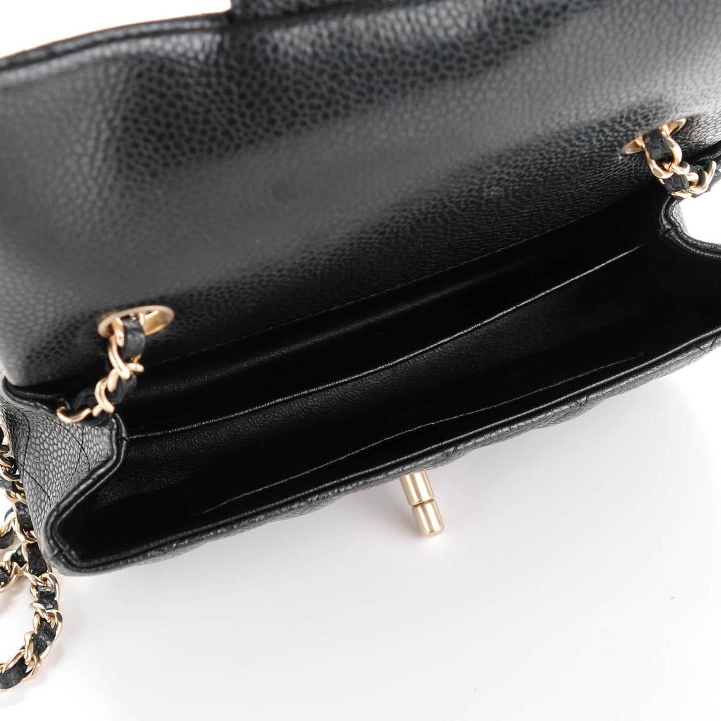 Caviar Quilted Extra Mini Flap Black