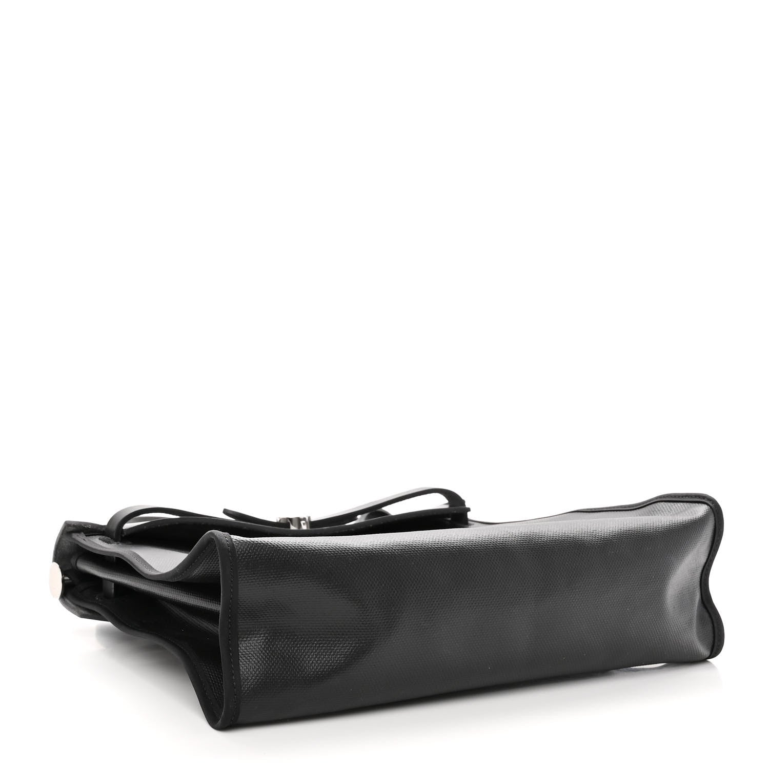 Hermes Toile H Berline Vache Hunter Herbag Zip PM 31 Black Ecru 4 of 9