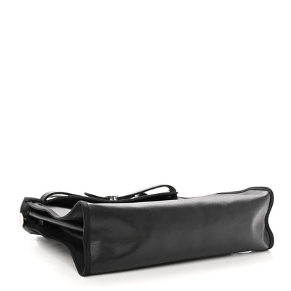 Hermes Toile H Berline Vache Hunter Herbag Zip PM 31 Black Ecru 4 of 9