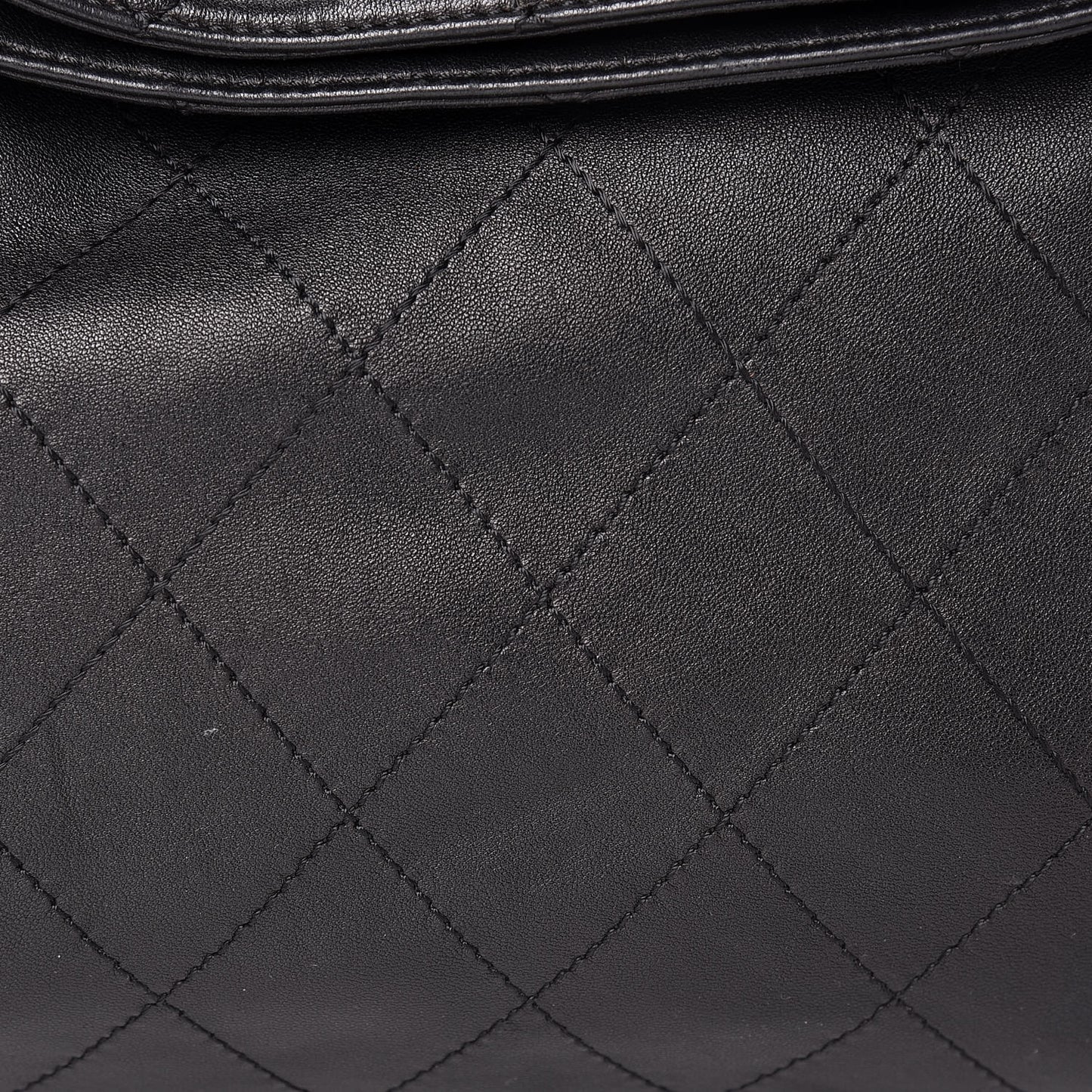 Lambskin Stitched Medium Ultimate Soft Tote Black