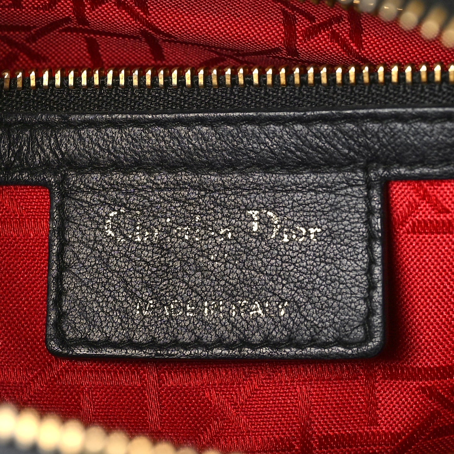 Lambskin Cannage Large Lady Dior Black