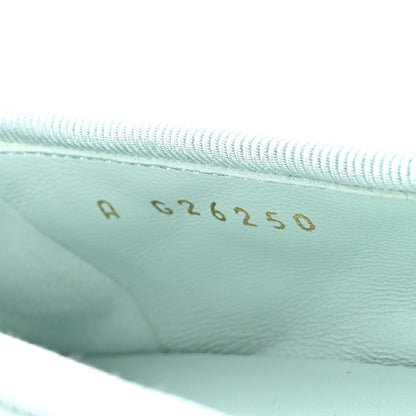 Chanel Lambskin Quilted CC Cap Toe Ballerina Flats 36 Light Blue Black 8 of 9