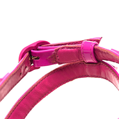 Valentino Garavani Patent Lacquer Monochrome Rockstud Ankle Strap 100mm Pumps 40 Pink PP 9 of 9