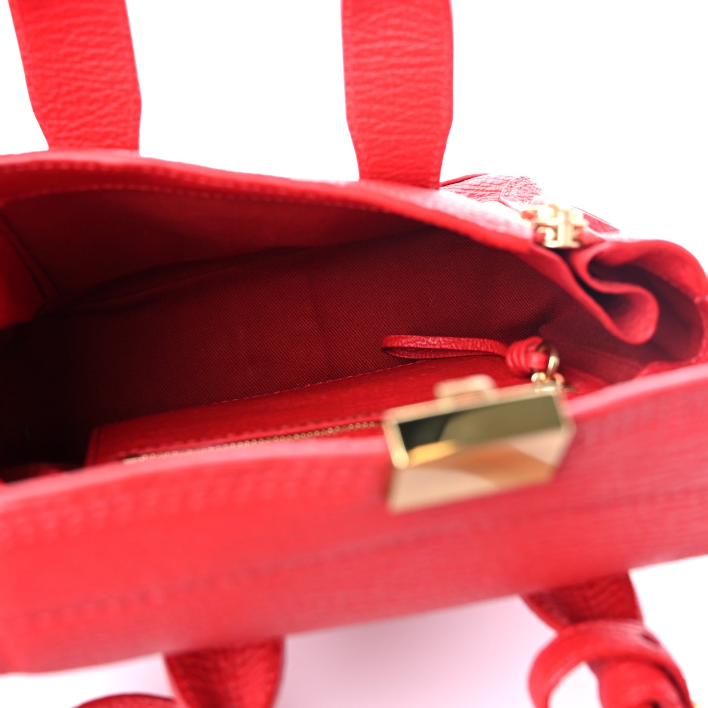 Textured Calfskin Medium Pashli Satchel Red