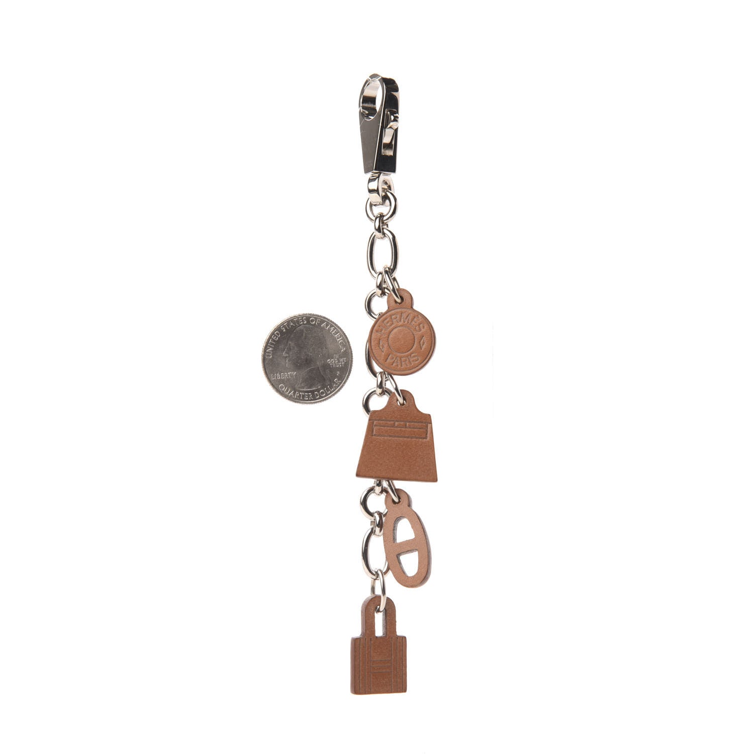 Hermes Barenia Breloque Olga Amulette Bag Charm Fauve 2 of 5