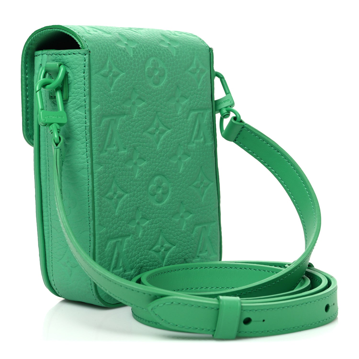 Louis Vuitton Taurillon Monogram S Lock Wearable Wallet Minty Green 3 of 10