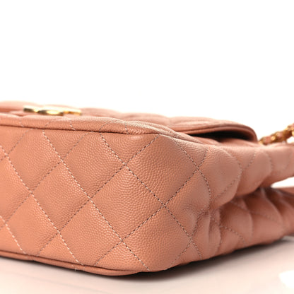 Chanel Caviar Quilted Wavy CC Hobo Beige 9 of 10