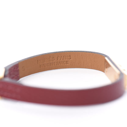 Hermes Epsom Micro Rivale Bracelet S Rouge Grenat 4 of 5