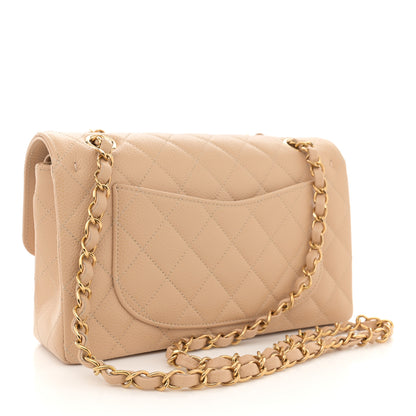 Chanel Caviar Quilted Small Double Flap Beige 3 of 12