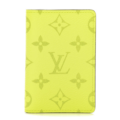 Louis Vuitton Monogram Taiga Pocket Organizer Yellow 1 of 8