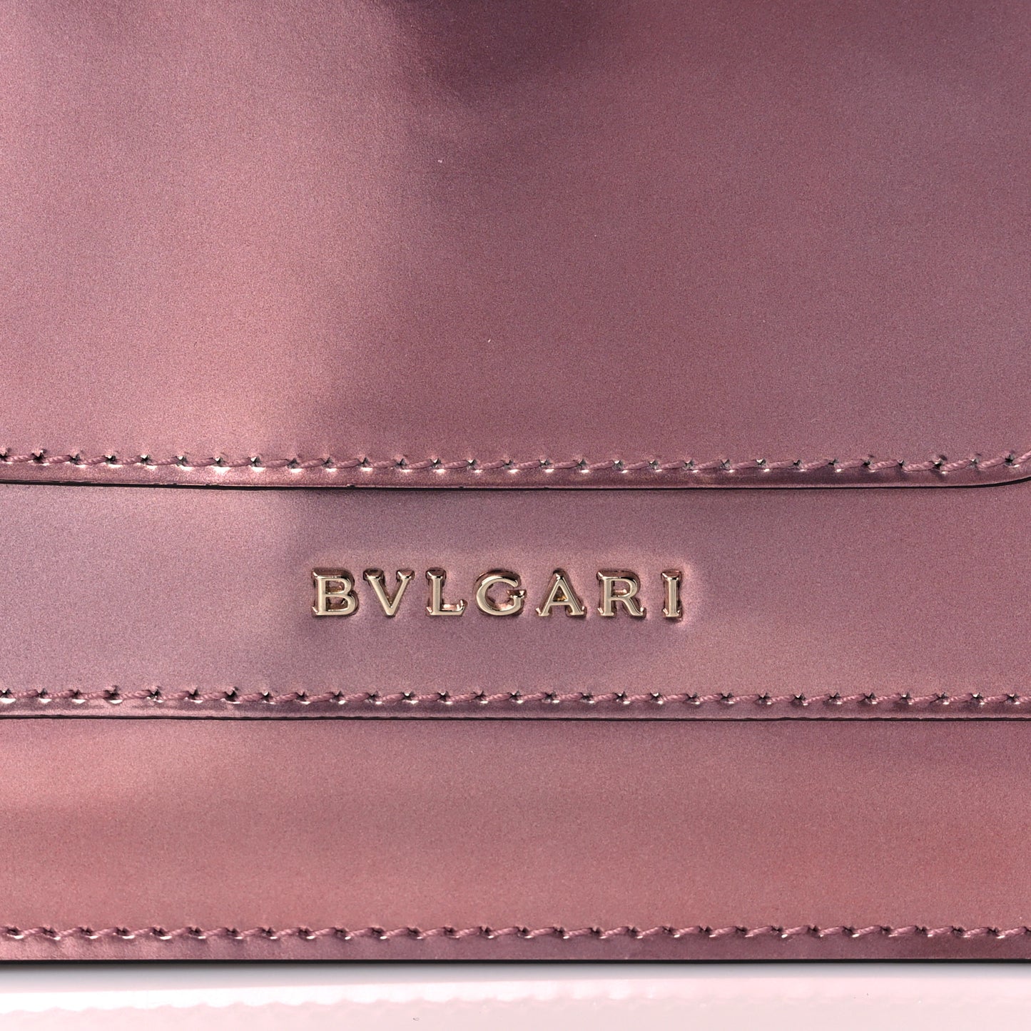 Metallic Calfskin Serpenti Medium Crossbody Bag Pink