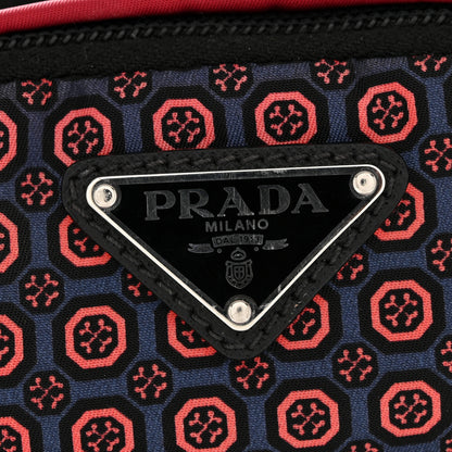 Prada Tessuto Stampato Nylon Otta Print Sling Backpack Pink Multicolor 12 of 14