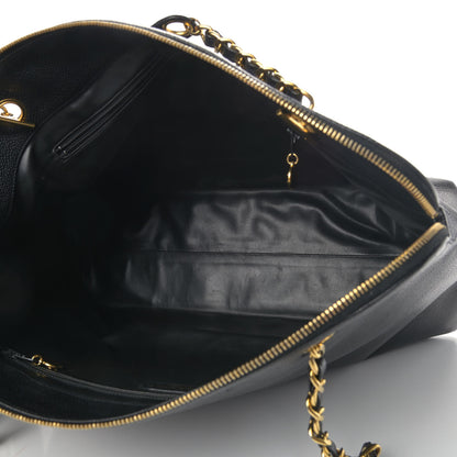 Chanel Caviar Large CC Shoulder Bag Black 4 of 5