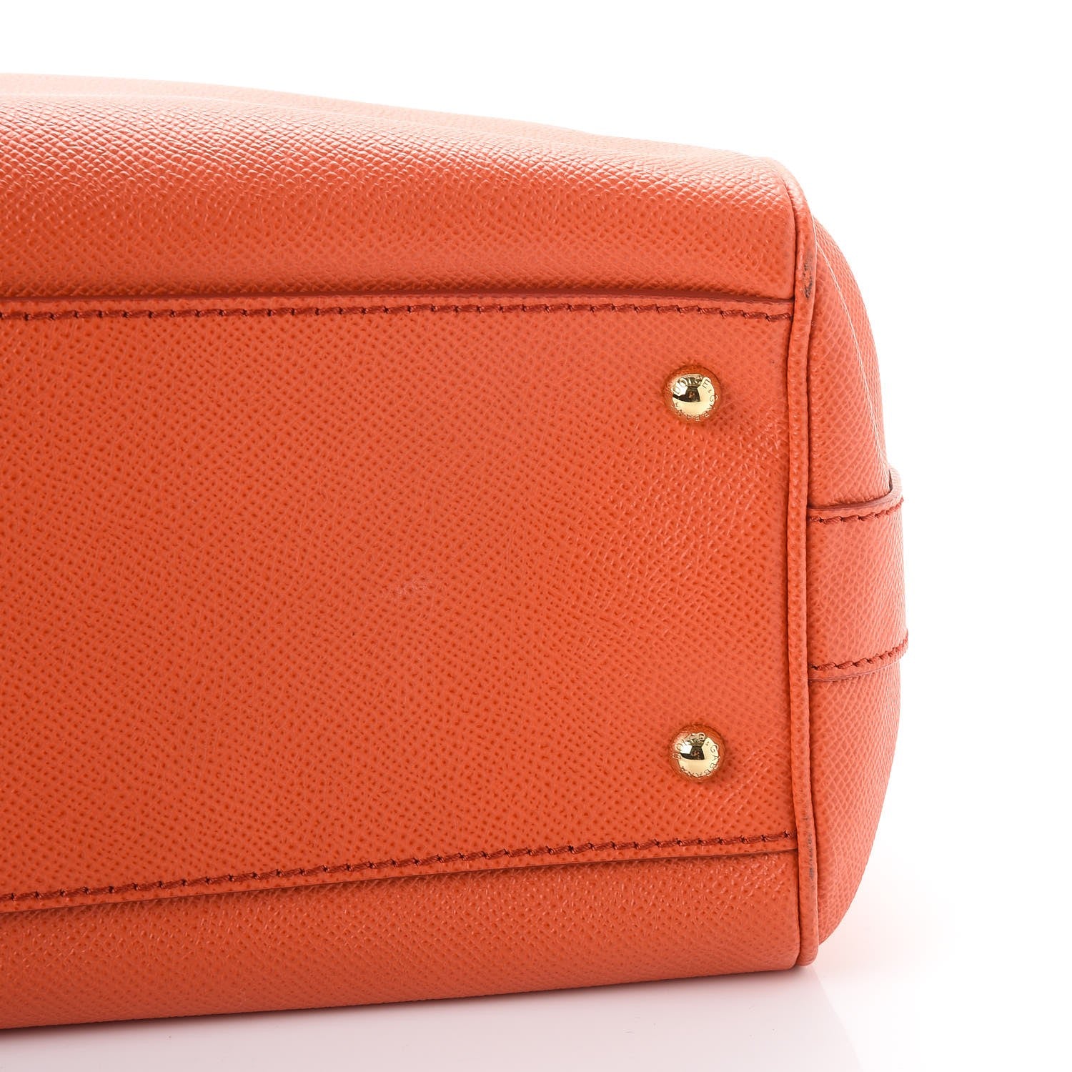 Dolce & Gabbana Dauphine Miss Sicily Double Zip Satchel Orange 11 of 13