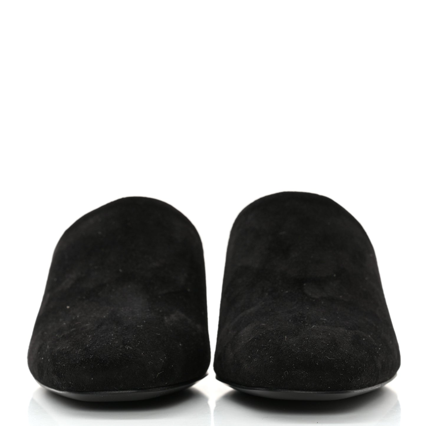 Suede Goatskin Darcy Mules 36 Black