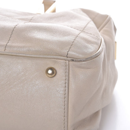 Chanel Calfskin Square Stitched Tote Ivory 9 of 15