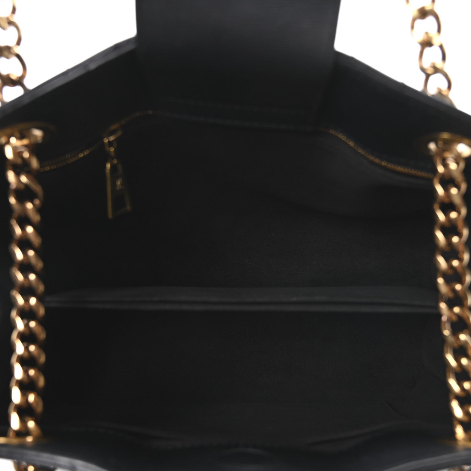 Louis Vuitton Calfskin New Wave Chain Tote Black 5 of 9