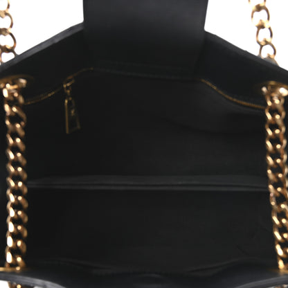 Louis Vuitton Calfskin New Wave Chain Tote Black 5 of 9