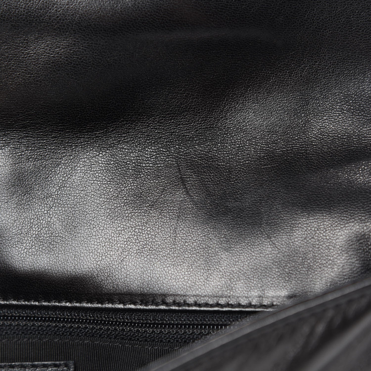 Chanel Lambskin Quilted CC Chocolate Bar Flap Black 8 of 12