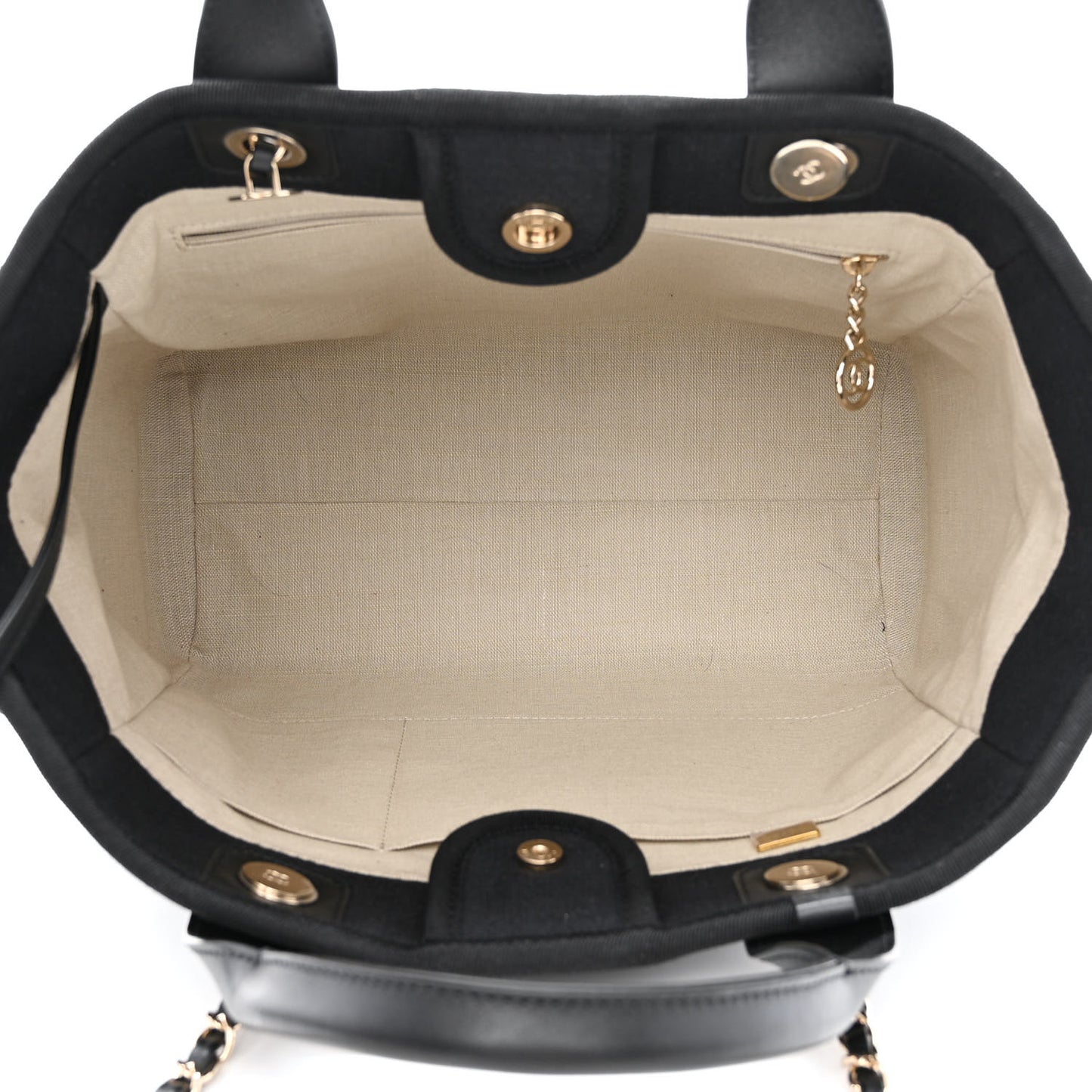 Mixed Fibers Small Deauville Tote Black