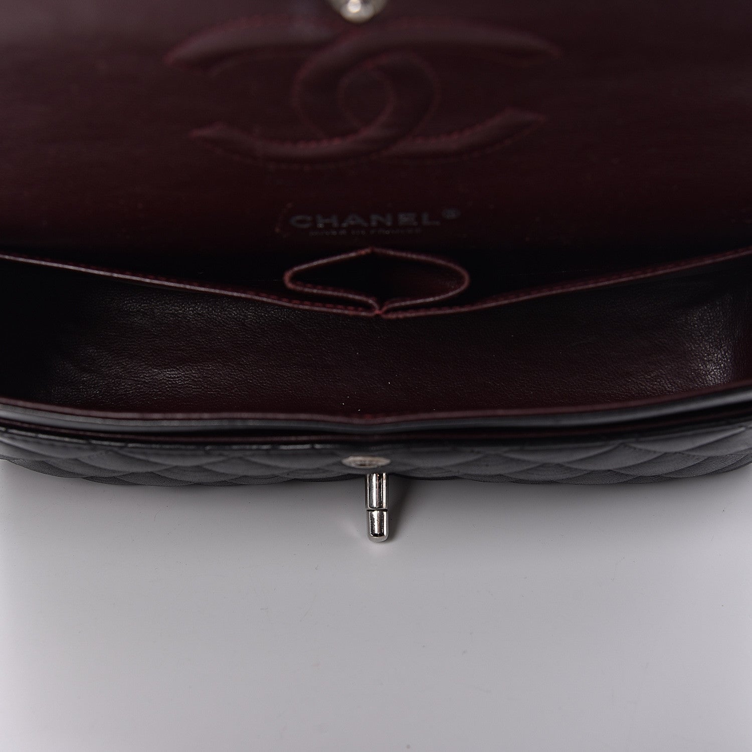 Chanel Lambskin Quilted Medium Double Flap Black 6 of 18