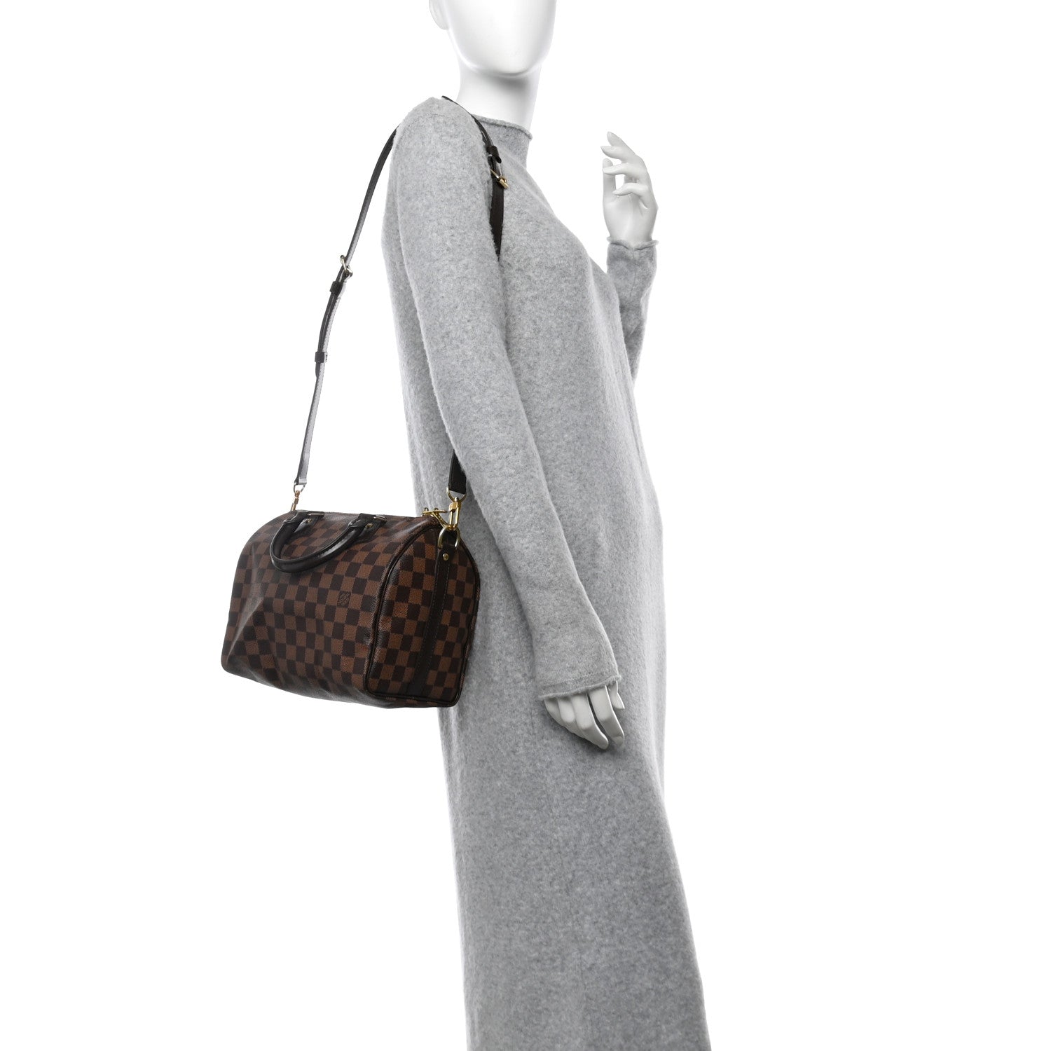 Louis Vuitton Damier Ebene Speedy Bandouliere 25 2 of 9