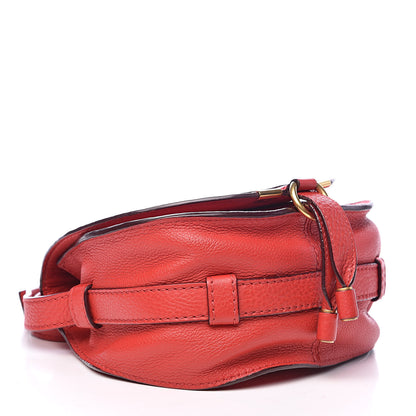Chloe Calfskin Mini Marcie Round Crossbody Bag Red 4 of 12