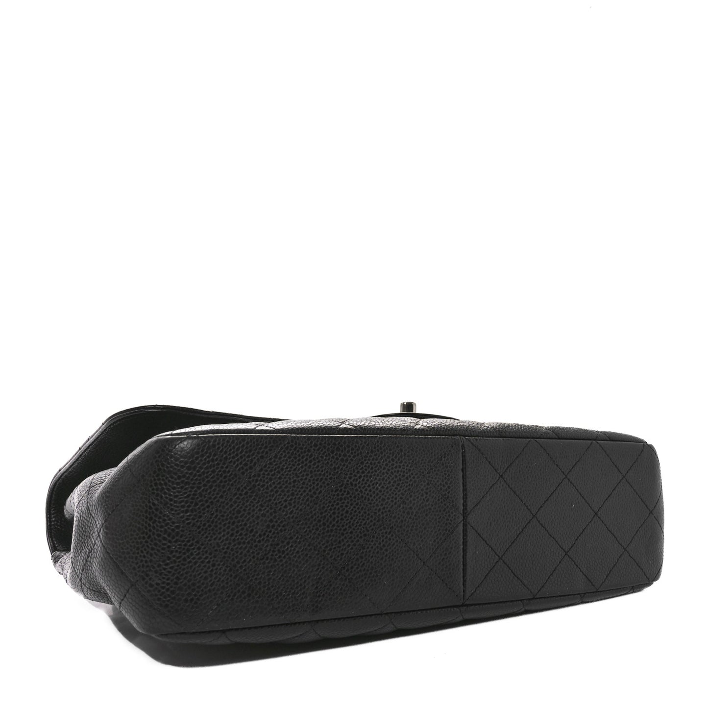 Caviar Quilted Jumbo Single Flap Black