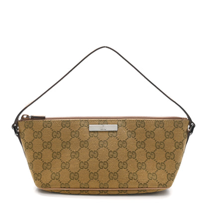 Gucci Monogram Boat Pochette Yellow 1 of 15