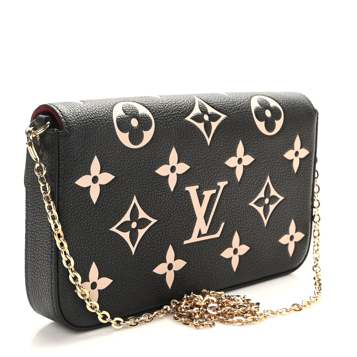Louis Vuitton Empreinte Monogram Giant Felicie Pochette Black Beige 4 of 10
