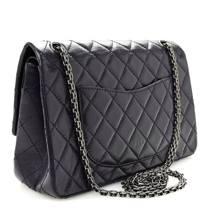 Chanel Aged Calfskin Quilted 2.55 Reissue 226 Flap Purple 3 of 10