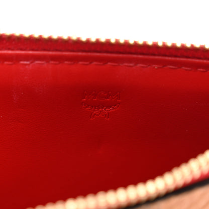 MCM Visetos Key Pouch Cognac Red 7 of 7