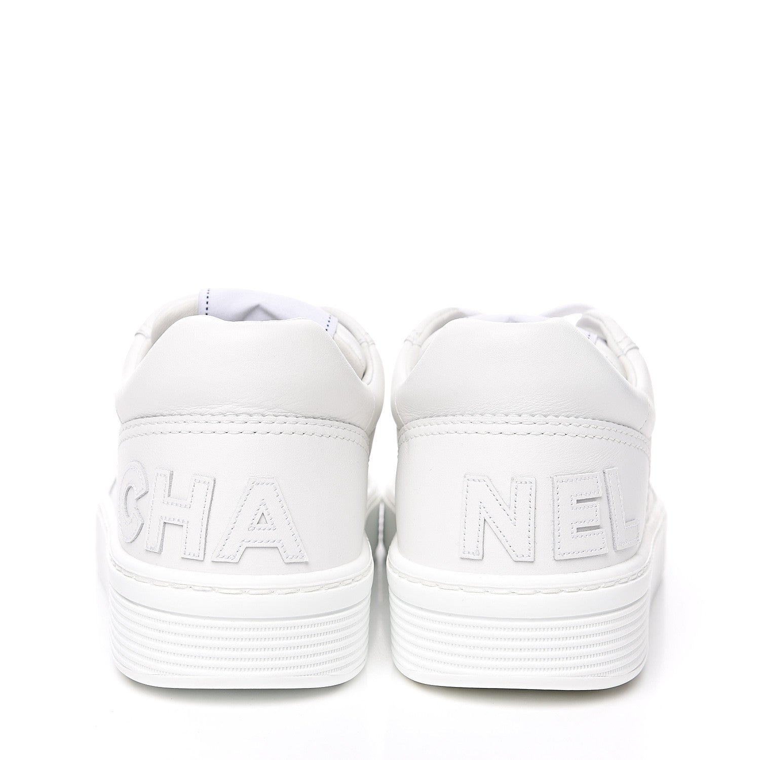 Chanel Calfskin Womens Logo Sneakers 40.5 White 5 of 10