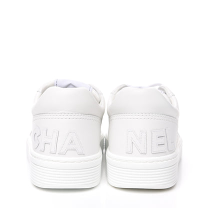 Chanel Calfskin Womens Logo Sneakers 40.5 White 5 of 10
