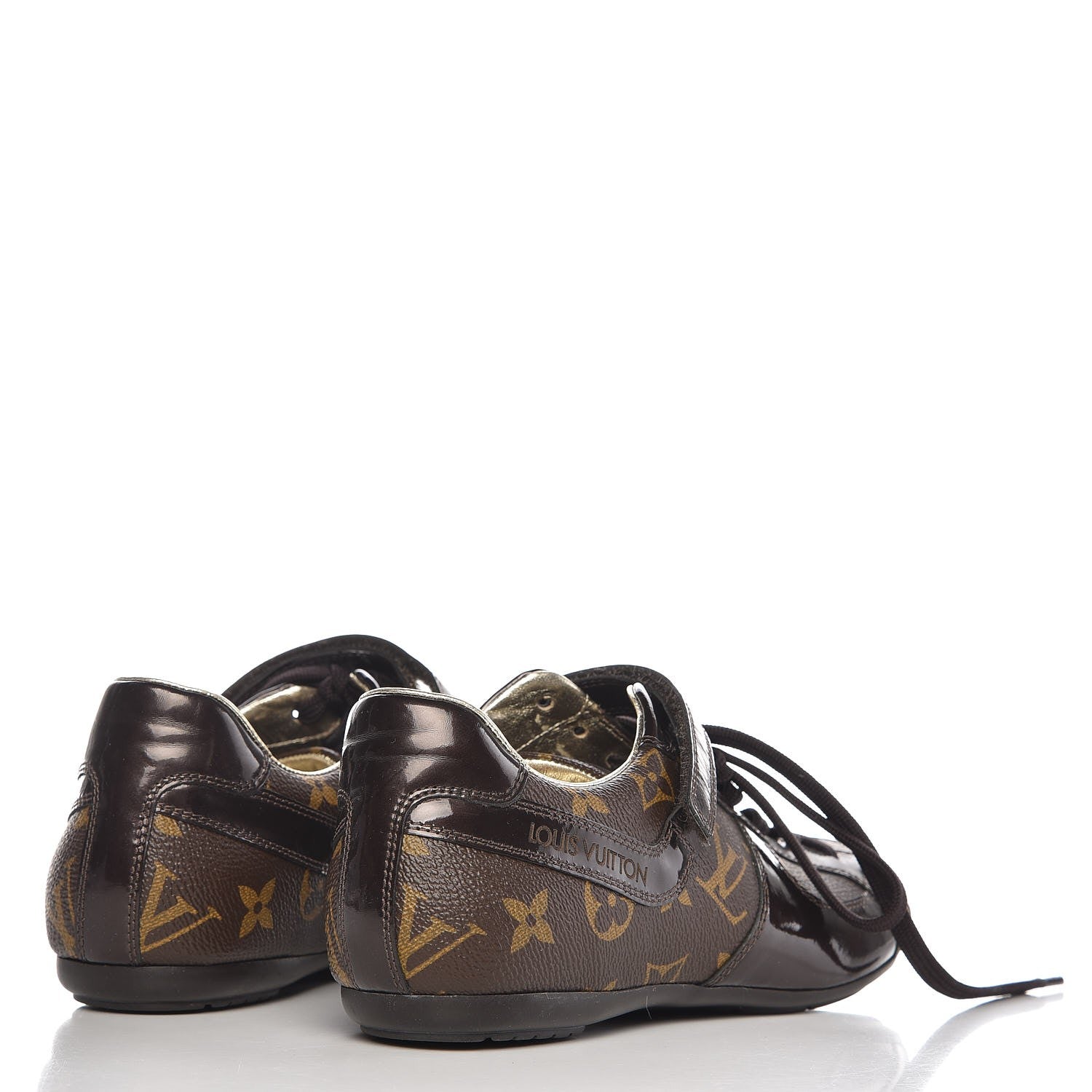 Louis Vuitton Patent Monogram Globe Trotter Sneakers 35 4 of 11