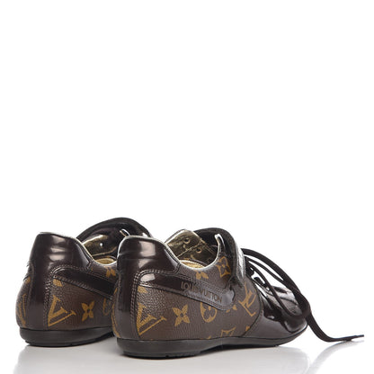 Louis Vuitton Patent Monogram Globe Trotter Sneakers 35 4 of 11
