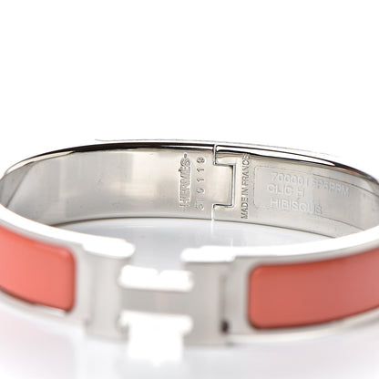 Hermes Enamel Narrow Clic Clac H Bracelet PM Hibiscus 4 of 6