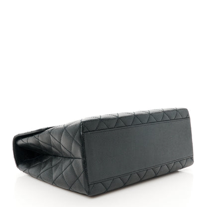 Chanel Caviar Quilted Jumbo Kelly Flap Black 4 of 11